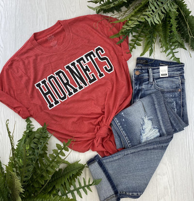 Hornet Pride Glitter Tee-Texas True Threads-Sandy's Secret Wednesdays Unique Boutique