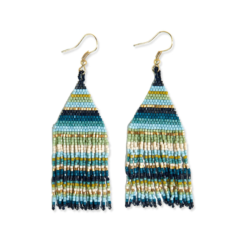 Lexie Beaded Fringe Earrings