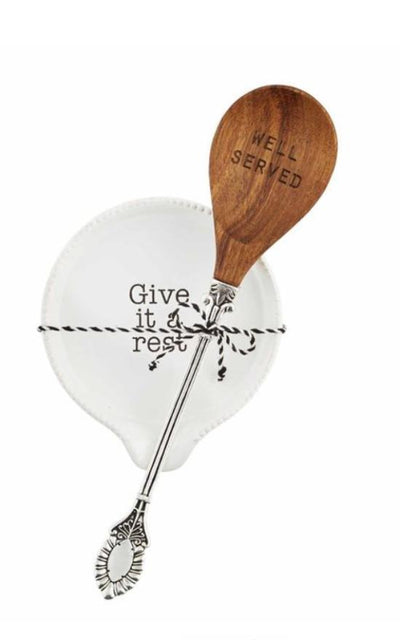 G - Mud Pie Circa - Give It A Rest Spoon Rest-Mud Pie-Sandy's Secret Wednesdays Unique Boutique