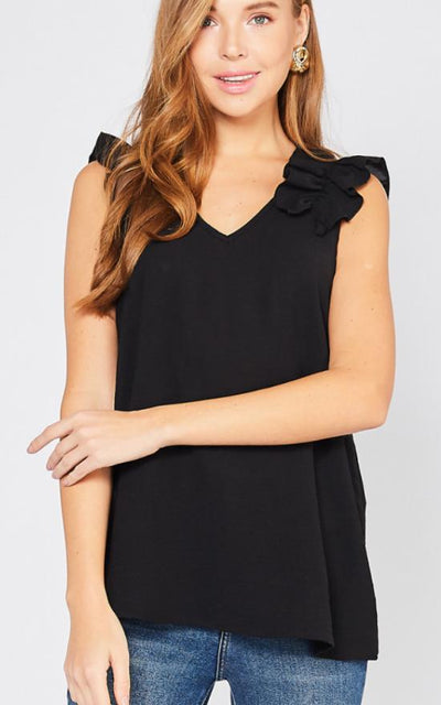 Ruffle Sleeve Top-SSW Original-Sandy's Secret Wednesdays Unique Boutique
