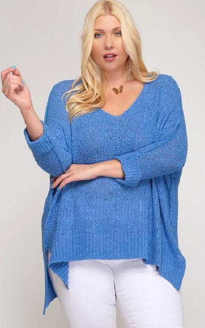 Sandy's Favorite Knit Sweater - Curvy-La Vida-Sandy's Secret Wednesdays Unique Boutique