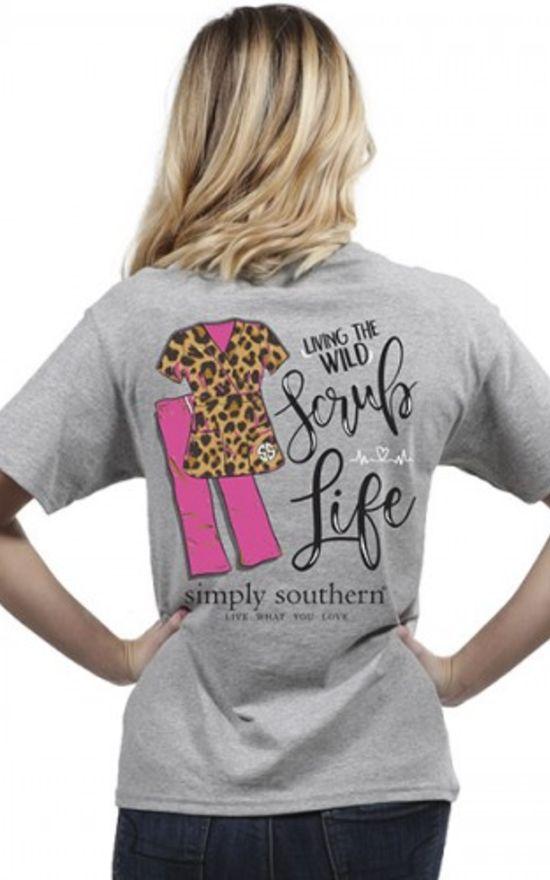 Scrub life store simply southern shirt