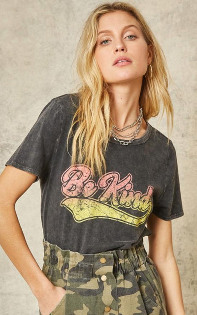 Vintage Be Kind Tee-Promesa-Sandy's Secret Wednesdays Unique Boutique