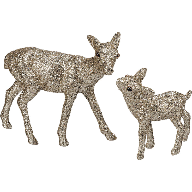 Standing Doe And Fawn Set