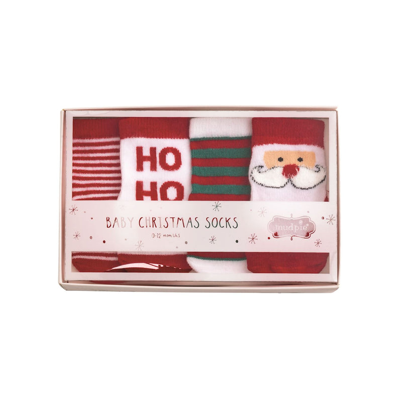 Boxed Christmas Baby Socks