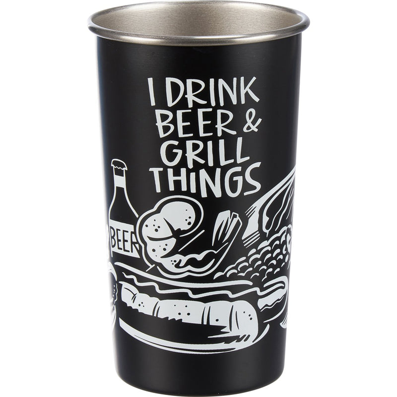 I Drink Beer & Grill Things Tumbler