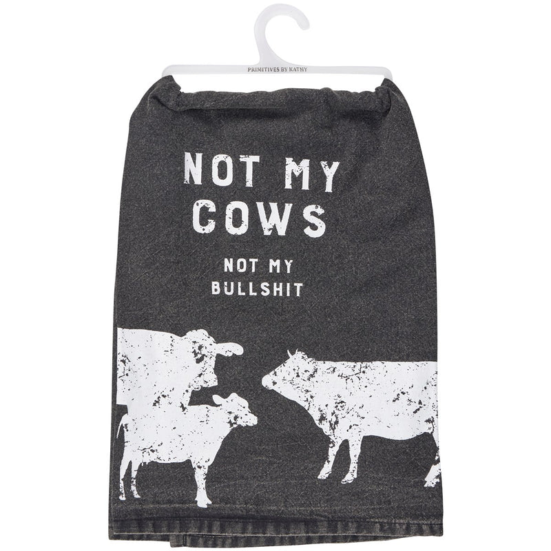 Not My Cows Dish Towel