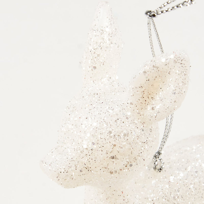 White Deer Ornament Set