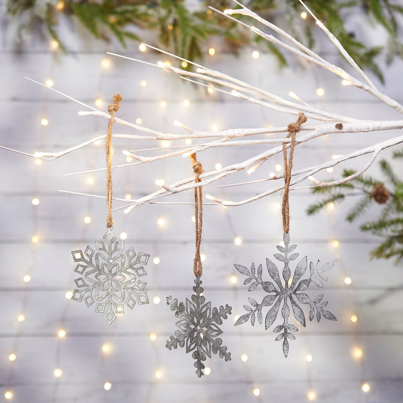 Snowflake Metal Ornaments