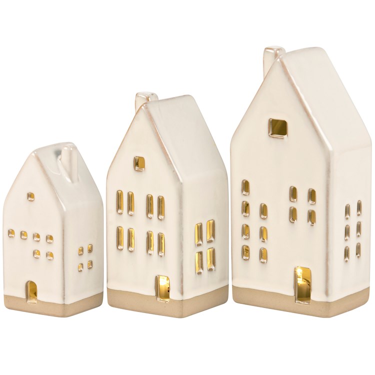 Lighted House Figurines