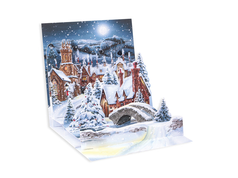 Midnight Village Pop-Up Greeting Card