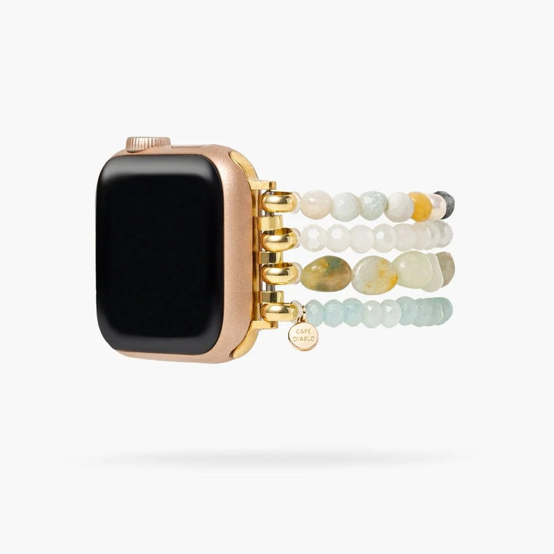 Amazonite Pearl Essence Stretch Apple Watch Strap