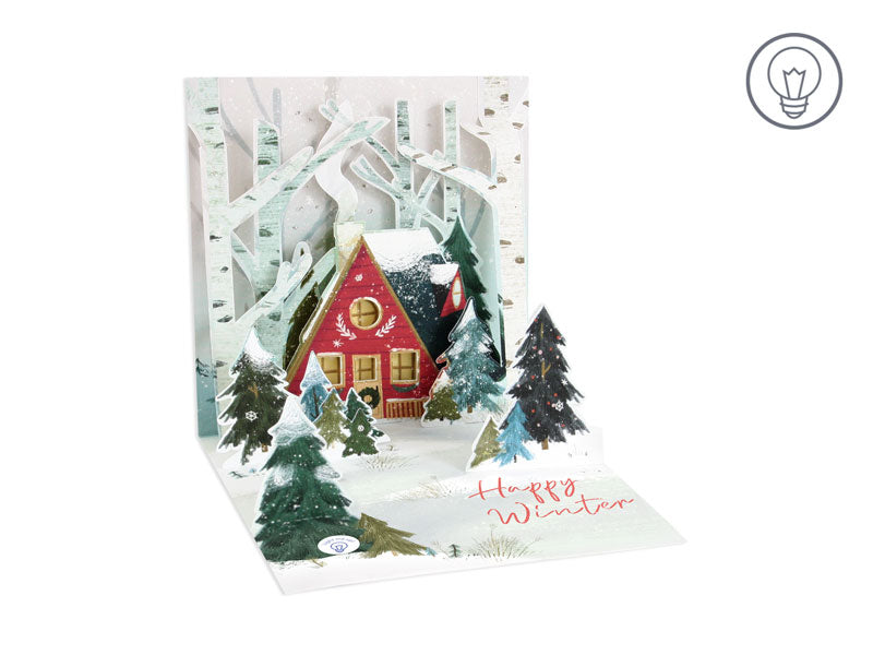 Holiday Light Up Pop-Up Greeting Card