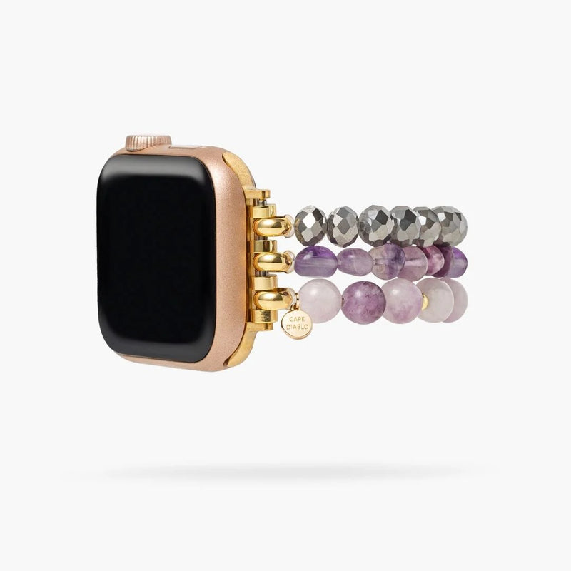 Lepidolite Glow Stretch Apple Watch Strap