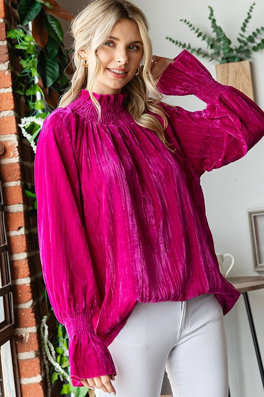 Anastasia Velvet Blouse