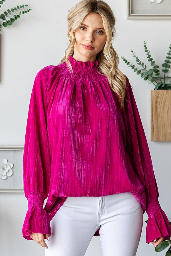 Anastasia Velvet Blouse