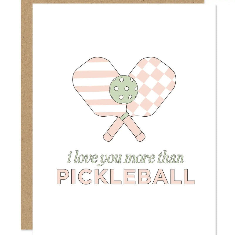 Pickleball Valentines Day Card