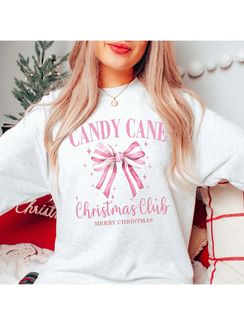 Candy Cane Christmas Club Sweatshirt