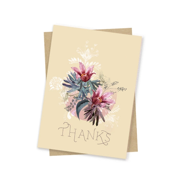 Thanks (Blossom) Mini Greeting Card