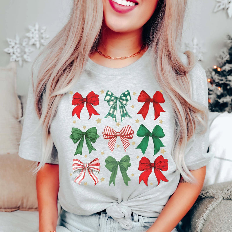 Christmas Bow Collage Tee