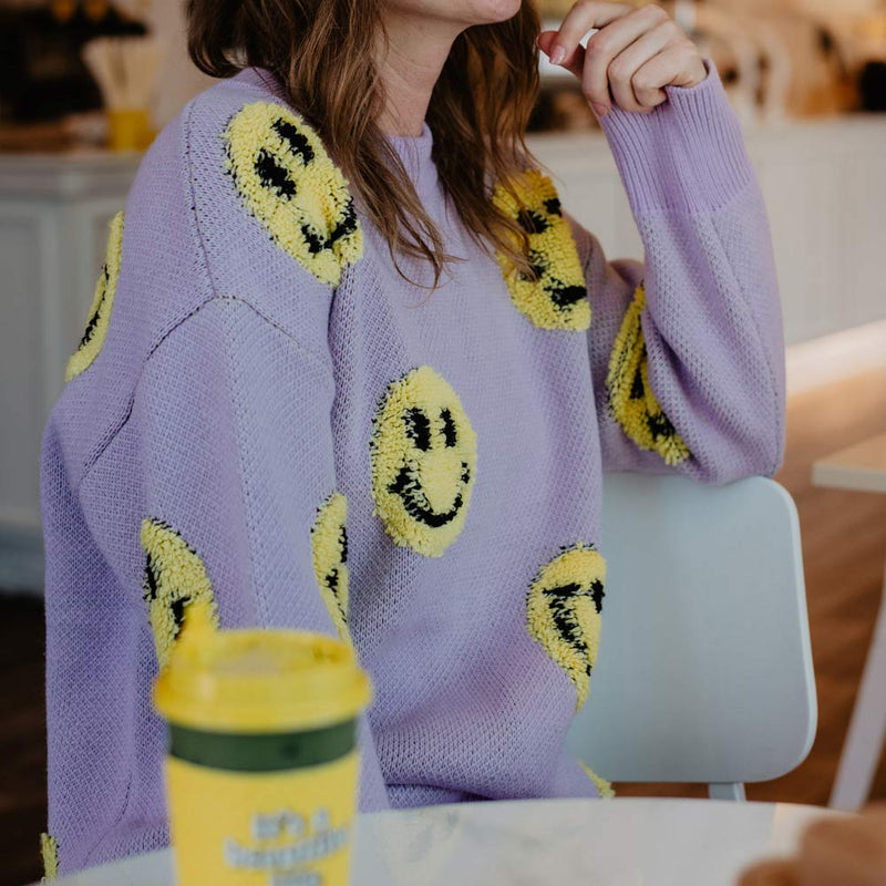 Selena Smiley Sweater