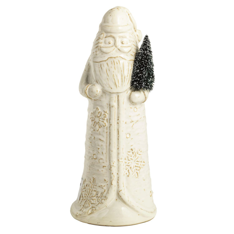 Milk Glass Santa Sitter