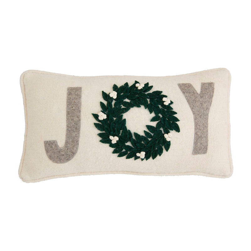 Joy Felted Pillow