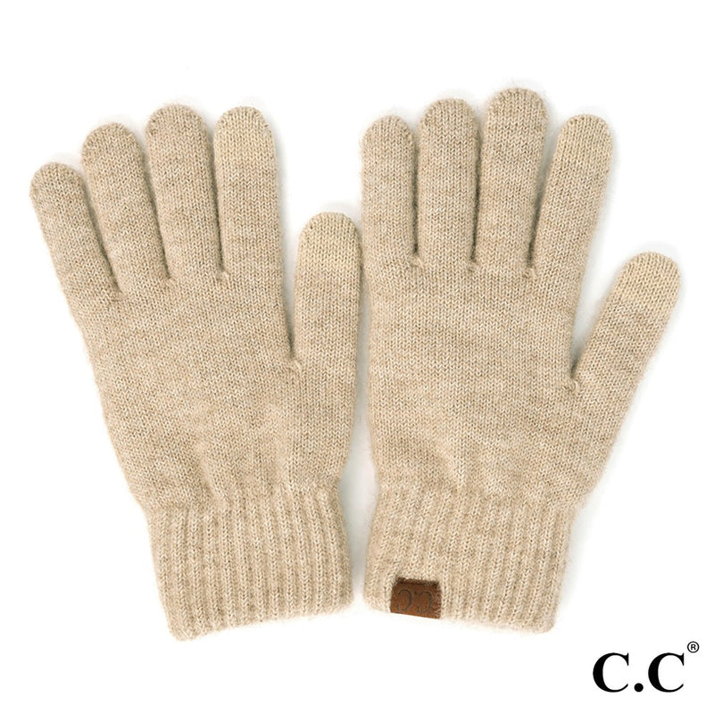 Jen Heather Knit Smart Touch Gloves