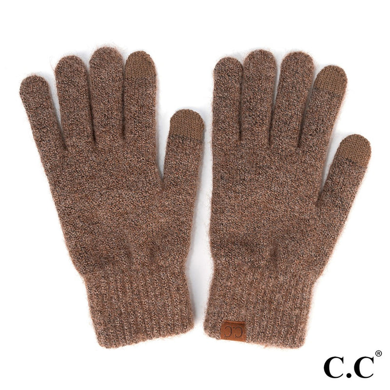 Jen Heather Knit Smart Touch Gloves