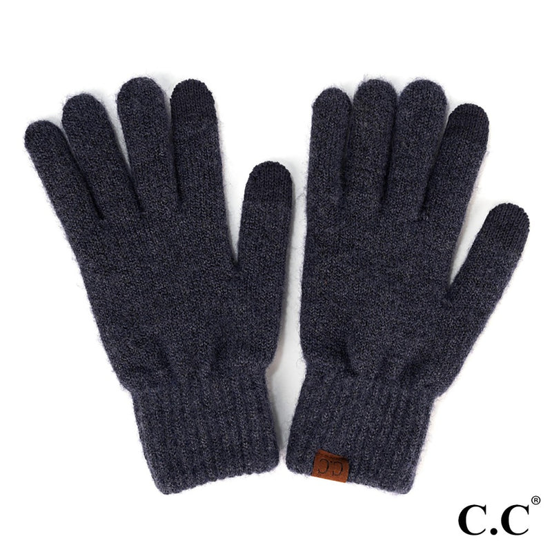 Jen Heather Knit Smart Touch Gloves