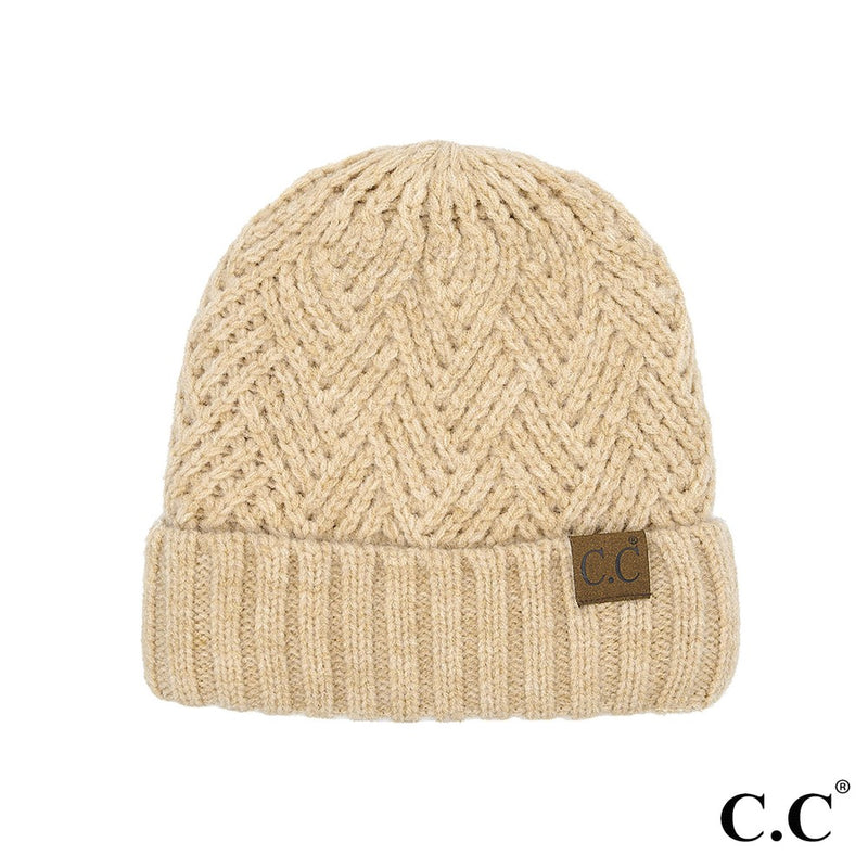 Agnes Lined Criss-Cross Beanie