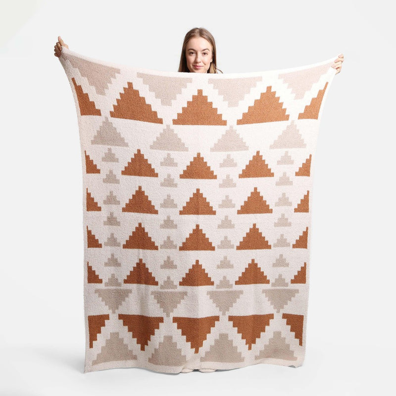 Super-Soft Tribal Knit Blanket