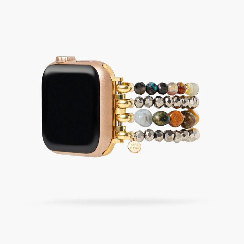 Agate Pearl Cascade Stretch Apple Watch Strap