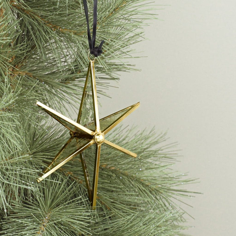 Glass Hanging Star