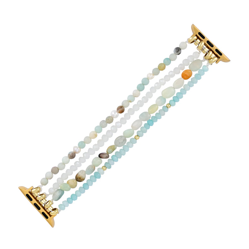 Amazonite Pearl Essence Stretch Apple Watch Strap