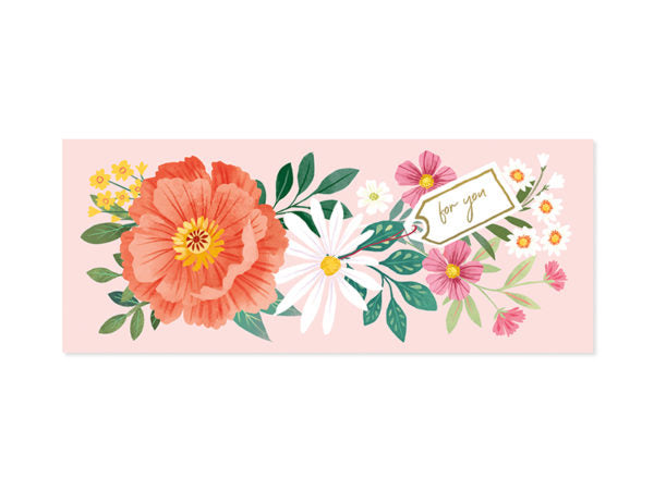 Panoramic Beautiful Bouquet Pop-Up Greeting Card