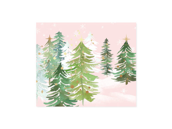 Blush Forest Light Up Pop-Up Greeting Card