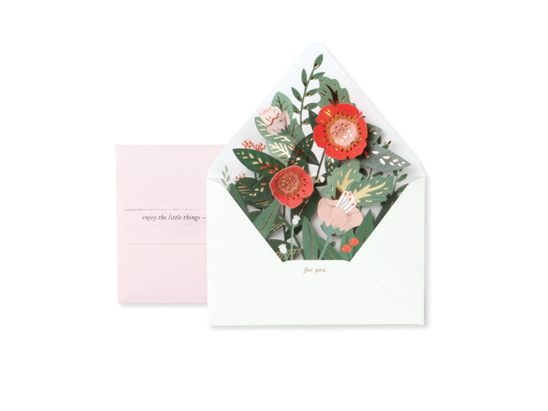 Floral Envelope Pop-Up Greeting Card