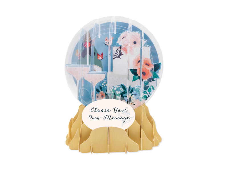 Celebrations Pop-Up Snow Globe Greeting Card