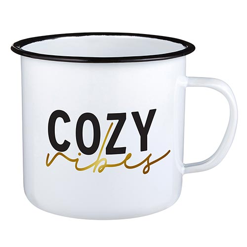 Cozy Vibes Enamel Mug