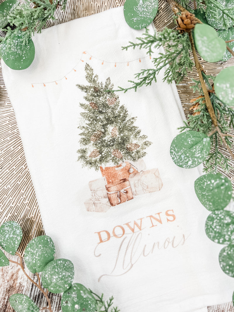 Personalized Christmas Tree Towel