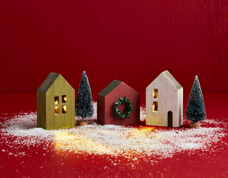 Mini Christmas Village Set