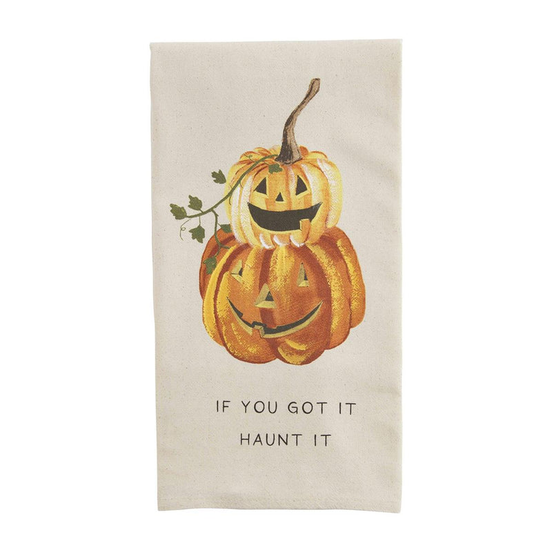 Halloween Hand Painted Towels