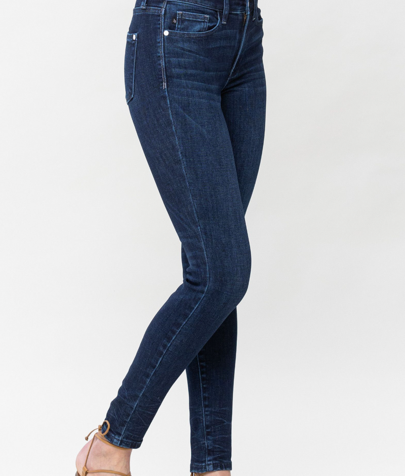 Mallory Crinkle Ankle Skinny Jean