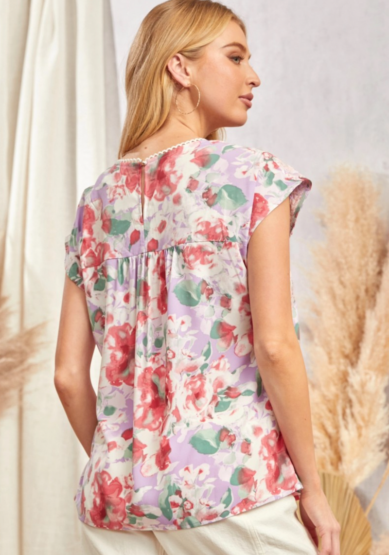 Cecilia Floral Embroidered Top