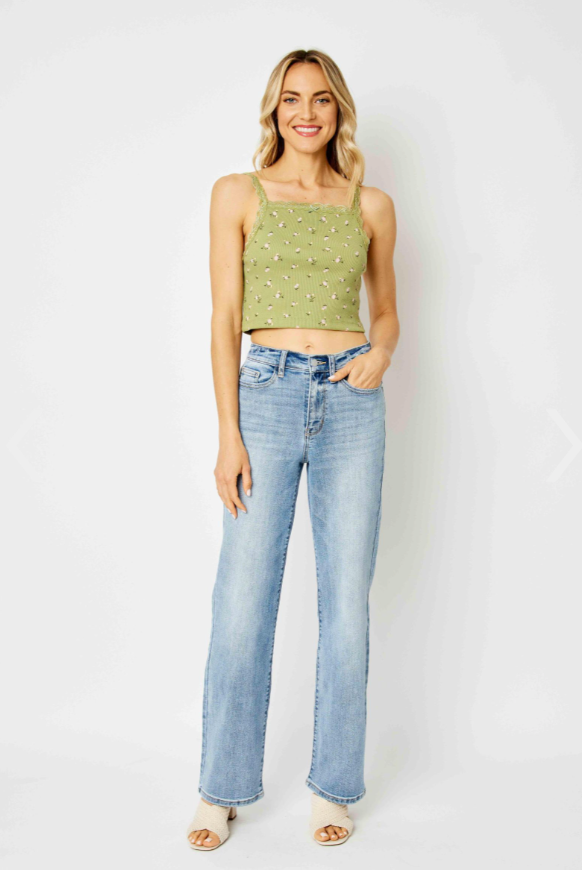 Rosie High Waist Straight Leg Jean