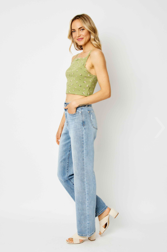 Rosie High Waist Straight Leg Jean