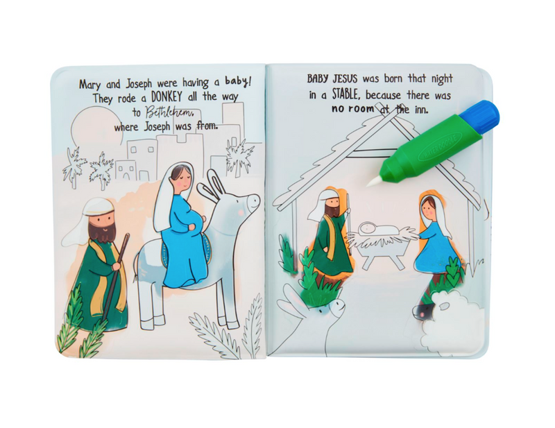 Nativity Water Color Book