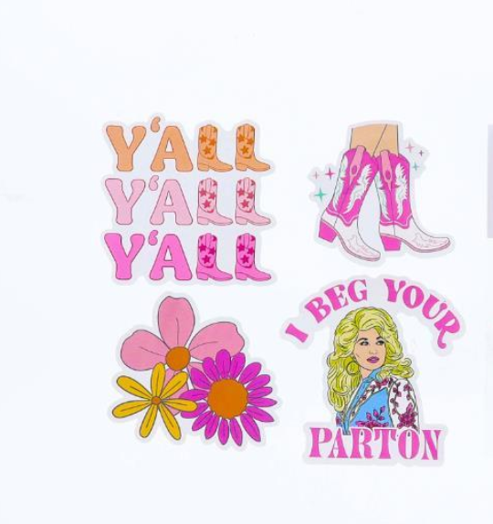 Country Dolly Sticker Pack