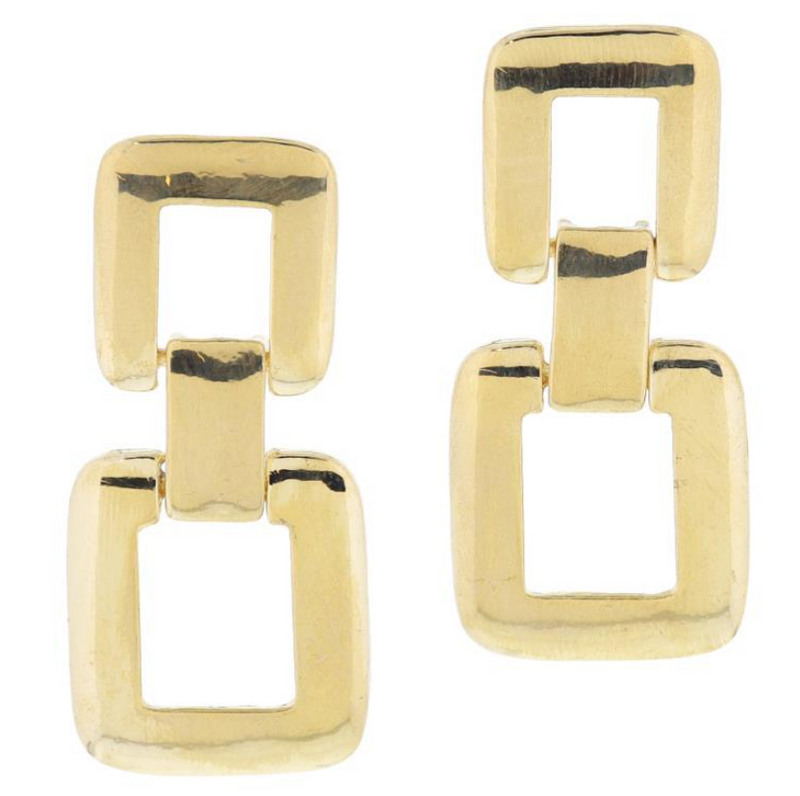 Parker Square Link Earrings